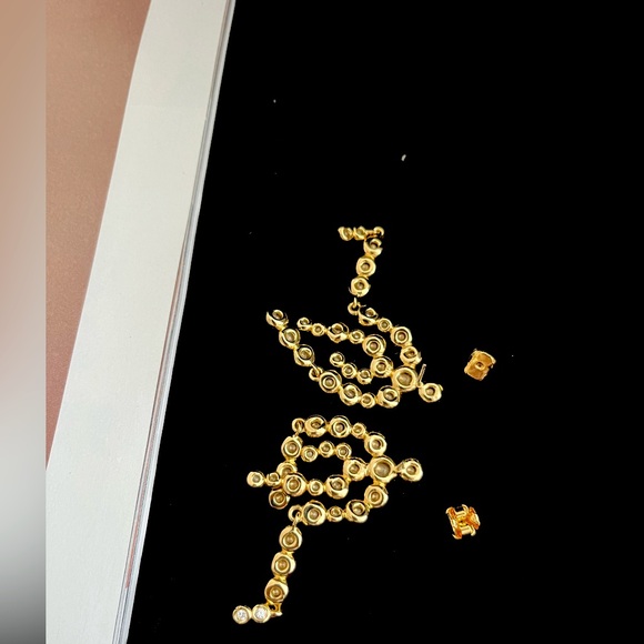 🎁Alexia Bittar Asterales 14K-Gold-Plated Chandelier Earrings - 🎁🥳 - Picture 3 of 13